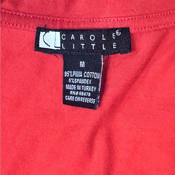 Carole Little Scoop Neck Pima Cotton Tee - Picture 8 of 10